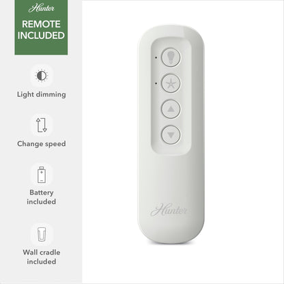 Hunter WiFi Whittington Ceiling Fan with LED Light, Handheld Remote - Windmill - Industrial, Farmhouse, Rustic - SMART FAN!