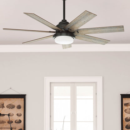 Hunter WiFi Whittington Ceiling Fan with LED Light, Handheld Remote - Windmill - Industrial, Farmhouse, Rustic - SMART FAN!