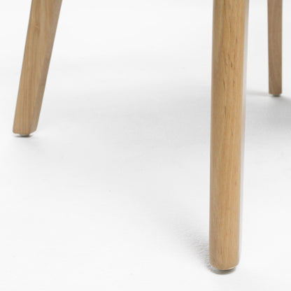 Abrielle Mid-Century Modern Upholstered Rubberwood Dining Chair (Set of 2) by Christopher Knight Home