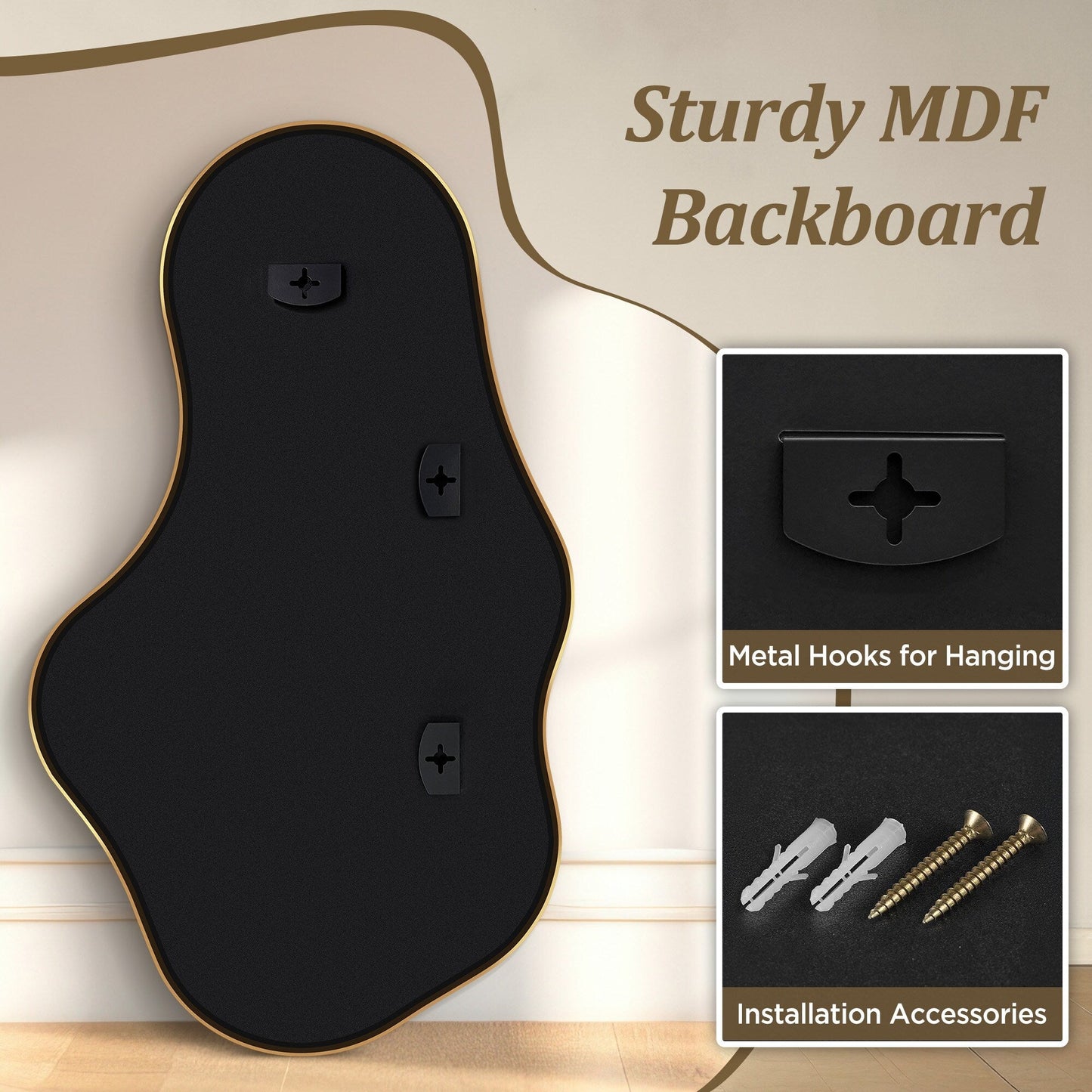 Irregular Wall Mirror Decorative Asymmetrical Wall Mirror