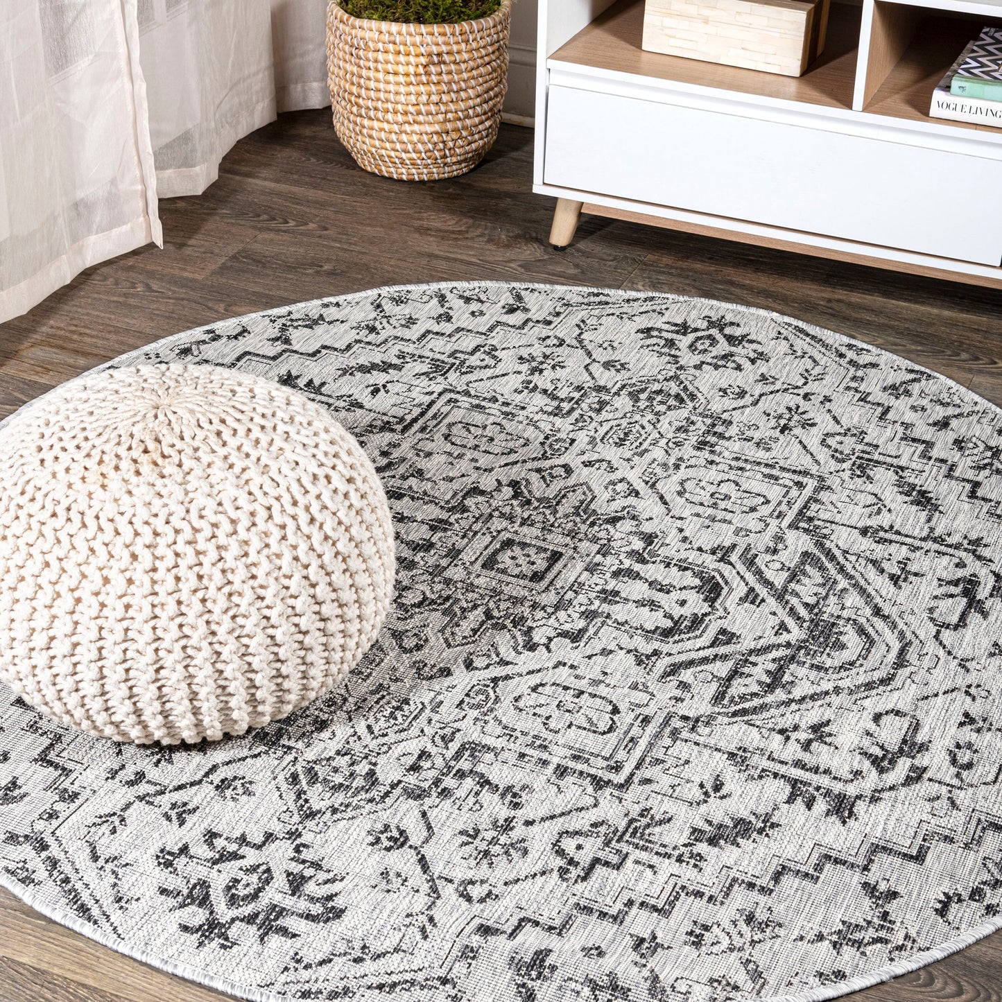 JONATHAN Y Charleston Medallion Indoor/Outdoor Area Rug