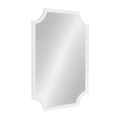 Kate and Laurel Hogan Scalloped Wood Framed Mirror