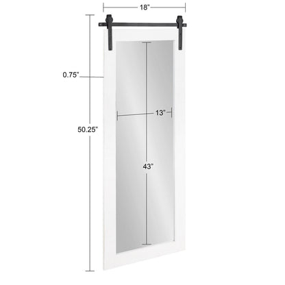 Kate and Laurel Cates Rustic Rectangular Wall Mirror