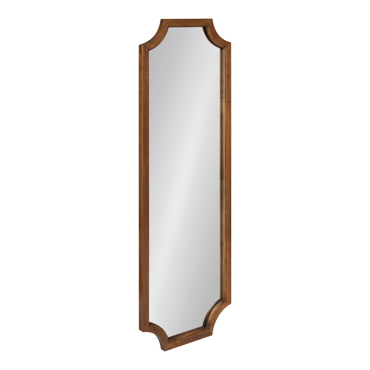 Kate and Laurel Hogan Scalloped Wood Framed Mirror