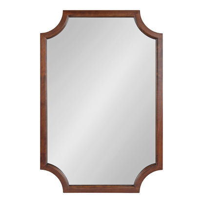 Kate and Laurel Hogan Scalloped Wood Framed Mirror