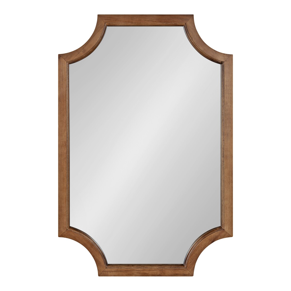 Kate and Laurel Hogan Scalloped Wood Framed Mirror