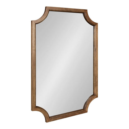 Kate and Laurel Hogan Scalloped Wood Framed Mirror