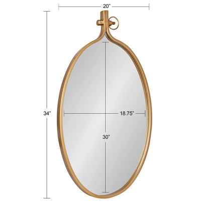 Kate and Laurel Yitro Round Wall Mirror
