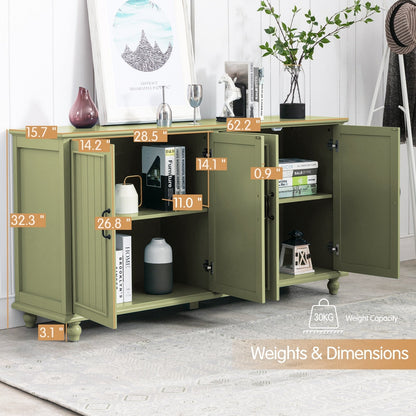 Kitchen Sideboard Coffee Bar Cabinet Accent Storage Cabinet