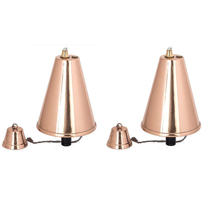 Large Hawaiian Cone Tiki Torch