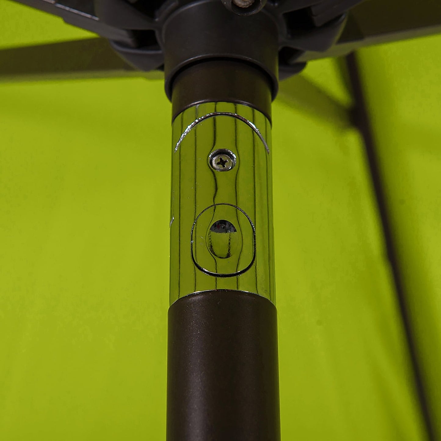 Lopes 9-foot Patio Umbrella with Bronze Finish Base Weight Stand Included