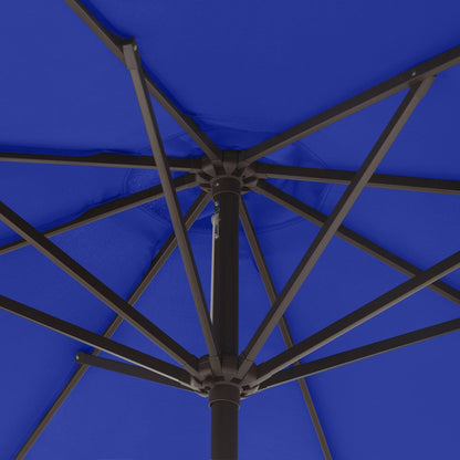 Lopes 9-foot Patio Umbrella with Bronze Finish Base Weight Stand Included