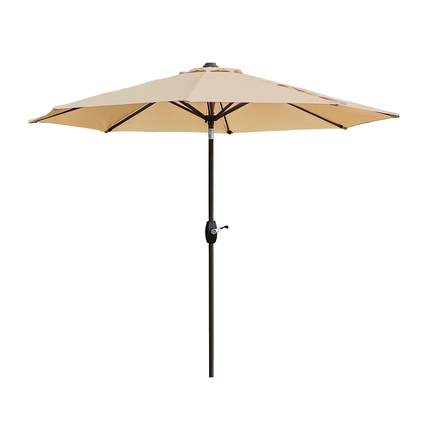 Lopes 9-foot Patio Umbrella with Bronze Finish Base Weight Stand Included