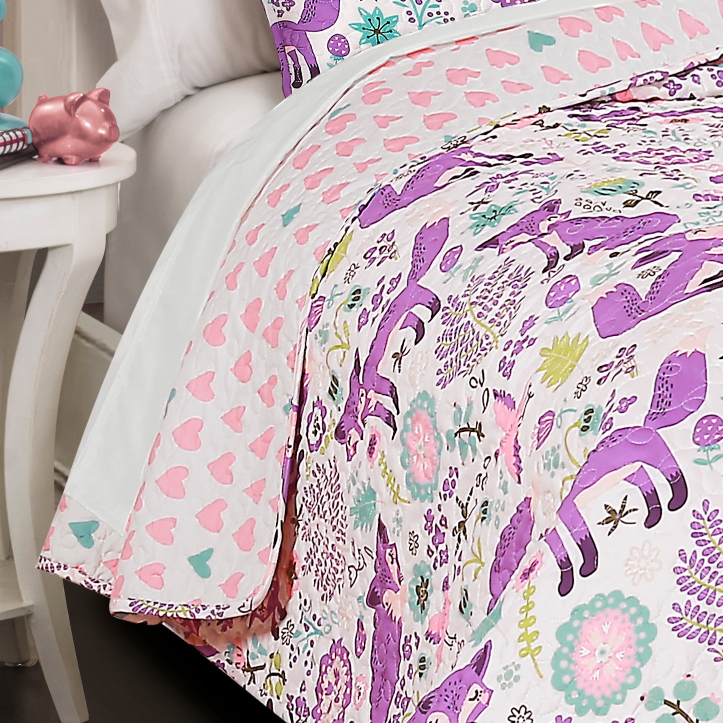 Lush Decor Pixie Fox 4-piece Quilt Set