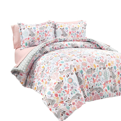 Lush Decor Pixie Fox With Sheet Set Kids Back To Campus Comforter