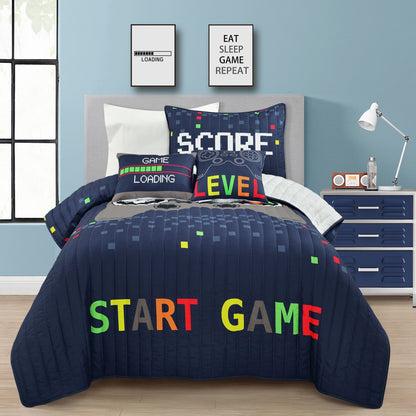 Lush Decor Video Games Kids 5-piece Quilt Set