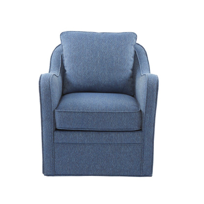 Madison Park Betty Upholstered Swivel Curved Armchair