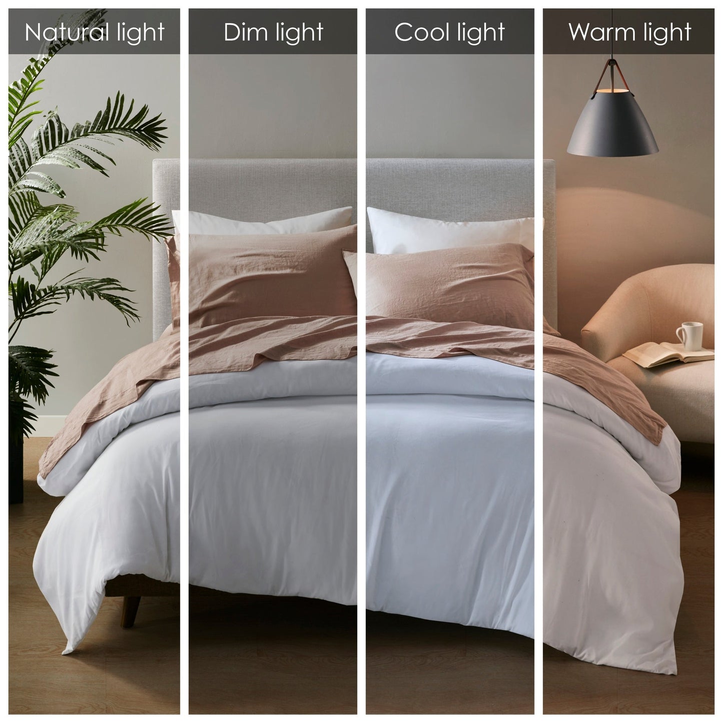 Madison Park Linen Blend 4PC Sheet Set