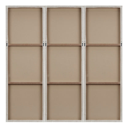 Madison Park Signature Sunburst Hand Painted Triptych 3-piece Dimensional Resin Wall Art Set