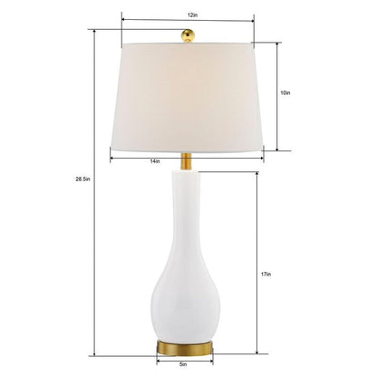 28.5 Ceramic Table Lamp Set with USB (Set of 2)