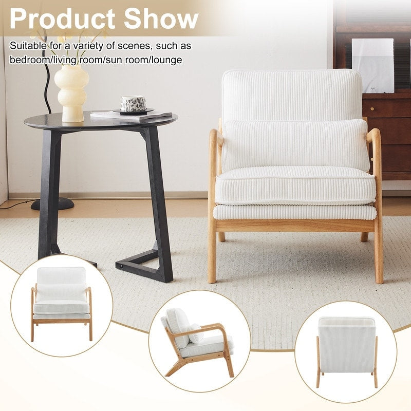 Mid Century Modern Upholstered Accent Chair