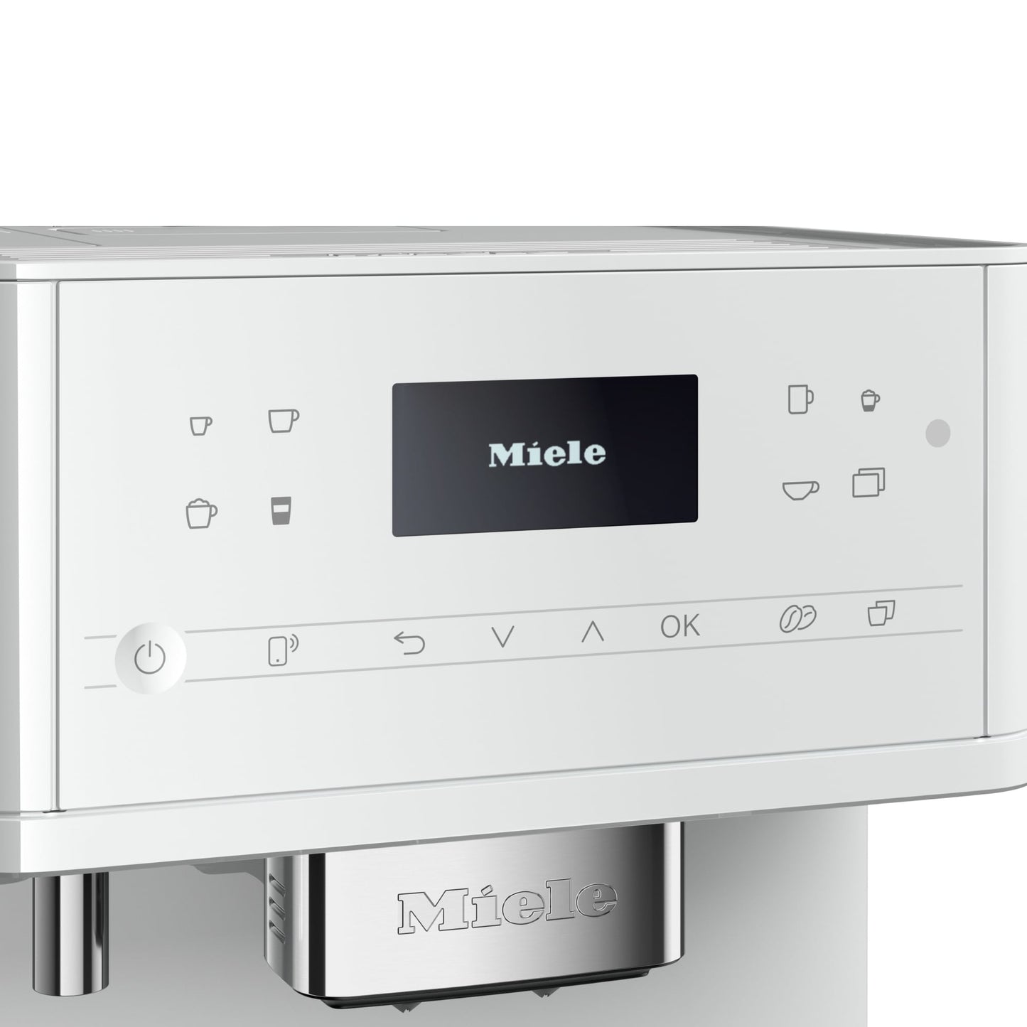 Miele CM 6160 MilkPerfection Countertop Coffee System- Lotus White
