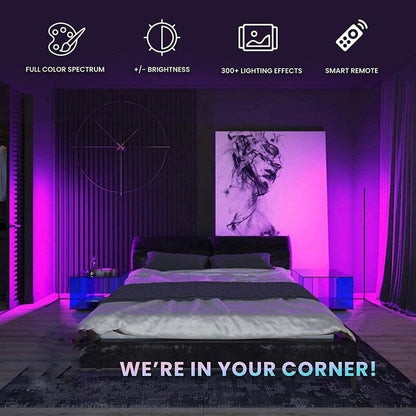 Minimalism RGB Corner Floor Lamp-Set Of 2