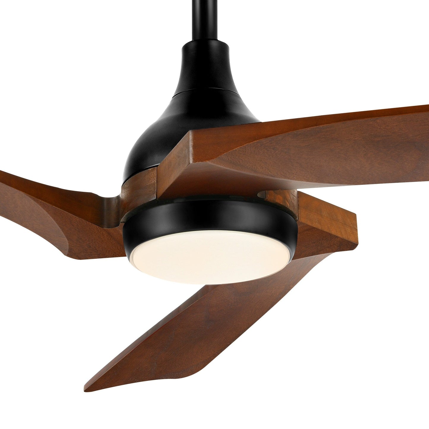 Moasis 52 Modern Remote Control Ceiling Fan with Lights and 5 Solid Wood Blades