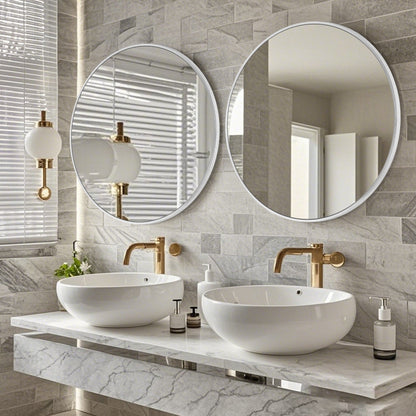 Modern Bathroom Wall Mounted Round Vanity Mirror