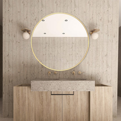 Modern Bathroom Wall Mounted Round Vanity Mirror