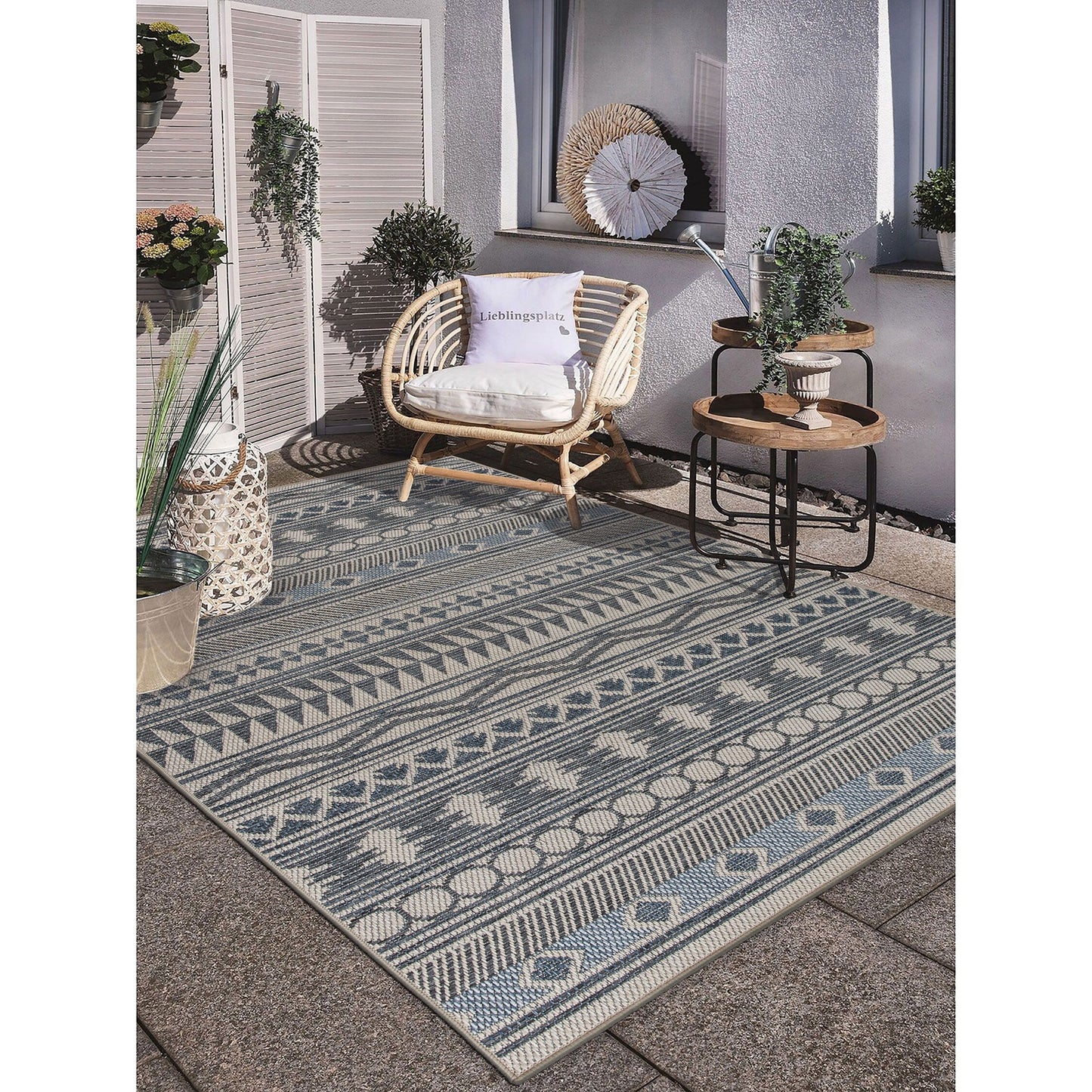 World Rug Gallery Modern Bohemian Global Indoor/Outdoor Area Rug