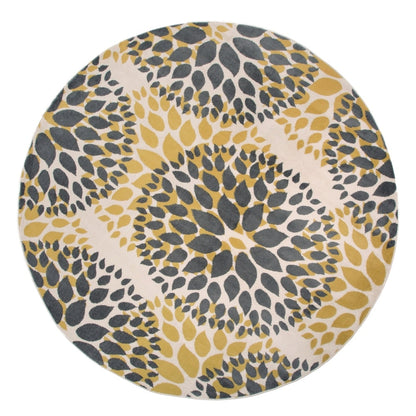 World Rug Gallery Modern Floral Circles Area Rug