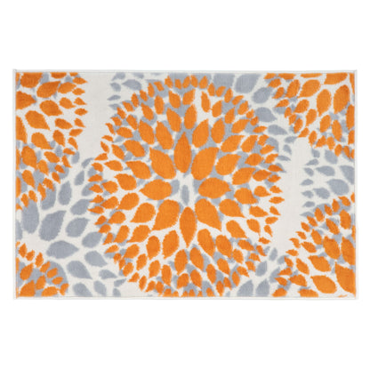 World Rug Gallery Modern Floral Circles Area Rug