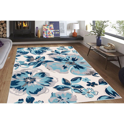 World Rug Gallery Modern Floral Design Area Rug