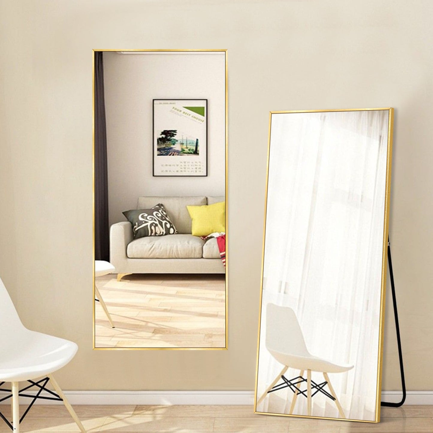 Modern Full Length Floor Mirror Freestanding Mirror