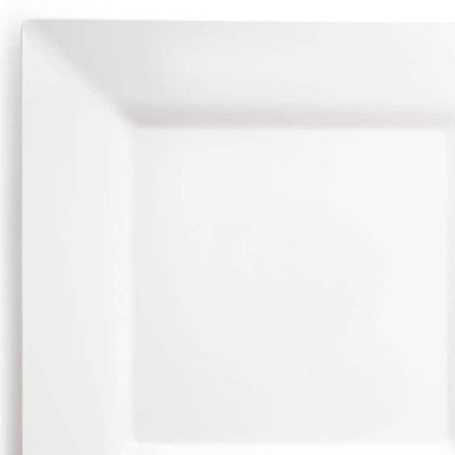Modern Solid Square Disposable Plastic Plate Packs - Party Supplies