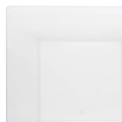 Modern Solid Square Disposable Plastic Plate Packs - Party Supplies