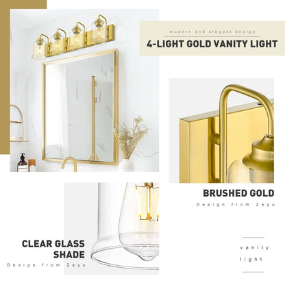 3/4/5/6-Light Modern Vanity Lights Over Mirror for Bathroom