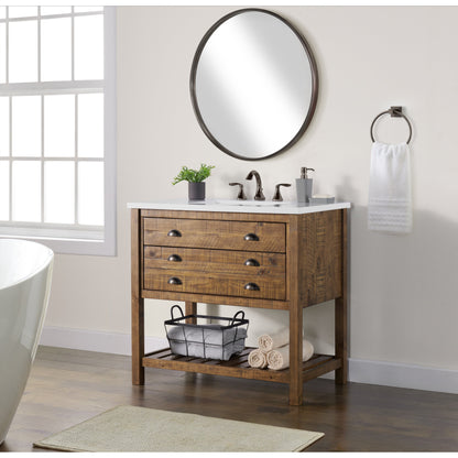 Monterey 37 Farmhouse Single Bathroom Vanity with Top