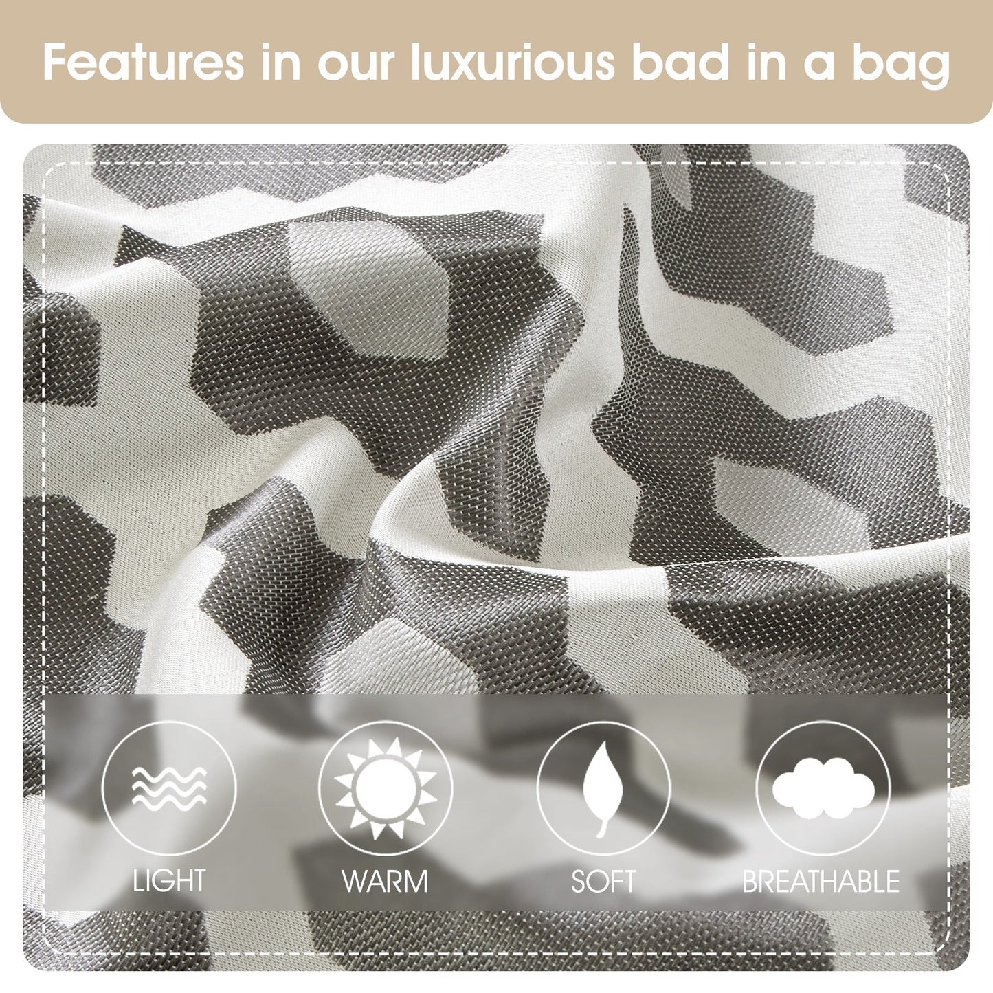 Nanshing Calvin Luxury10-Piece Geometric Comforter Set