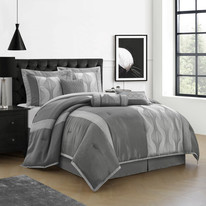 Nanshing Daniella 7-Piece Modern Geometric Comforter Set