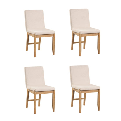 Gracie Modern Bar Stool, Boucle Upholstered Chair and Brushed Wooden Legs