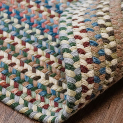 Colonial Mills New England Braid Multi Colored Wool Area Rug