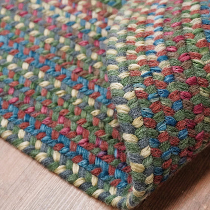 Colonial Mills New England Braid Multi Colored Wool Area Rug