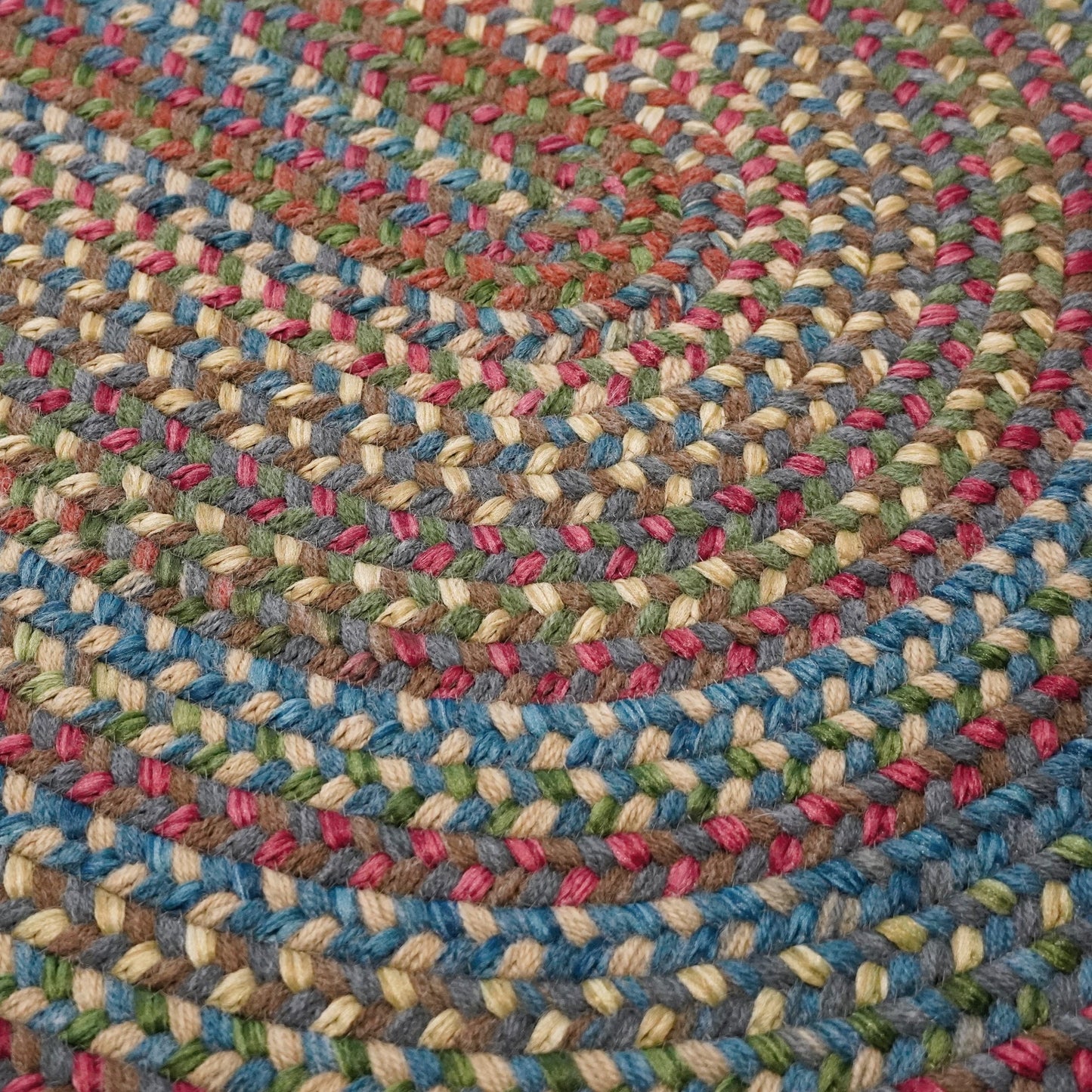 Colonial Mills New England Braid Multi Colored Wool Area Rug