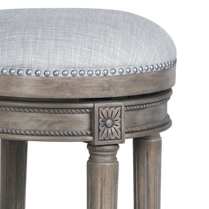 New Ridge Home Goods Chapman Backless Swivel 26 Counter-Height Bar Stool - Counter Height