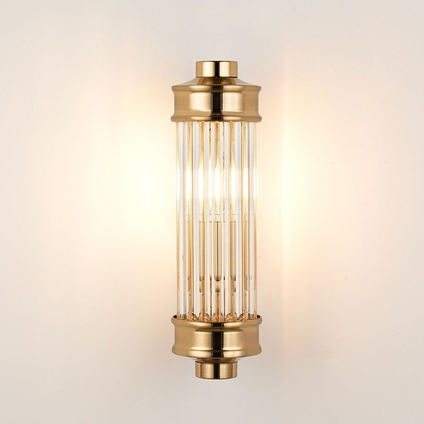 Nordic Postmodern Wall Sconce, European Wall Light in Simple Vintage Glass Crystal