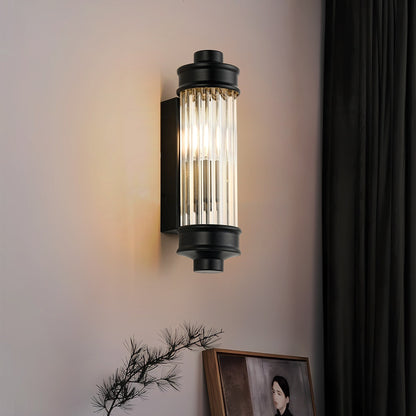 Nordic Postmodern Wall Sconce, European Wall Light in Simple Vintage Glass Crystal