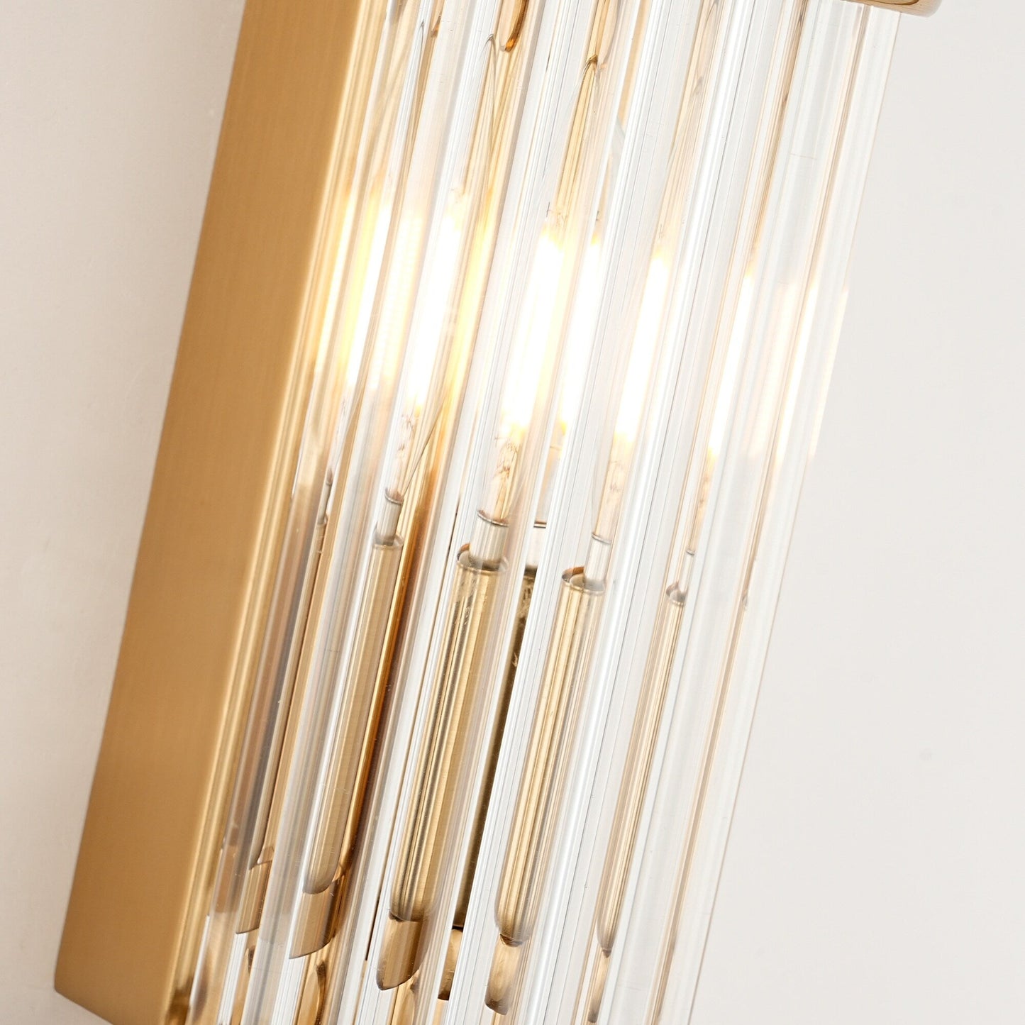 Nordic Postmodern Wall Sconce, European Wall Light in Simple Vintage Glass Crystal