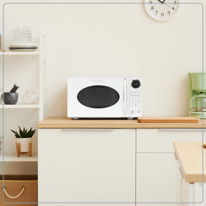 Nostalgia Retro 0.9 Cubic Foot Countertop Microwave Oven